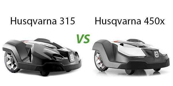 Comparison of the Husqvarna 315 and the Husqvarna 450x Robot Mowers