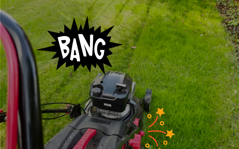 A loose mower blade making noise