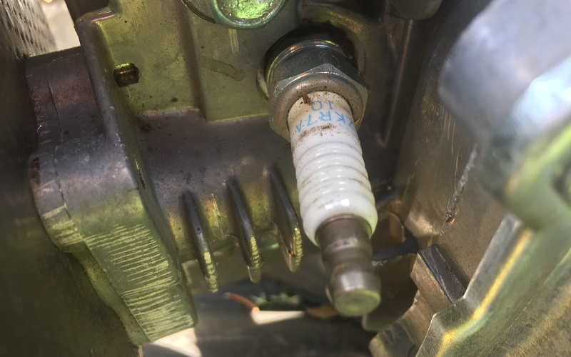 Check the condition of your spark plug if you have oil on your air filter
