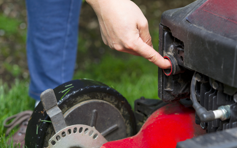 maintain a gas mower to make it quieter