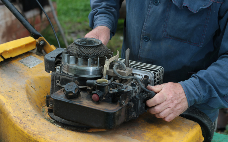 Riding mower engine hot sale