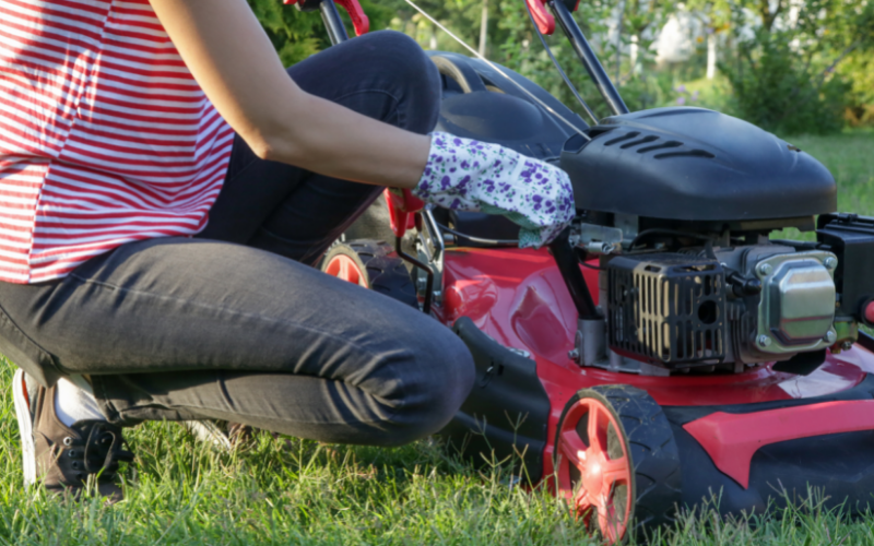 Lawn Mower Leaking Oil onto Deck